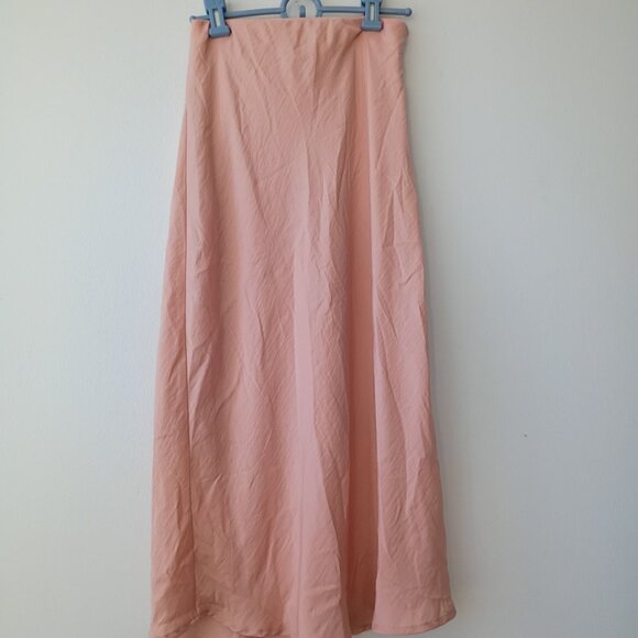 A New Day Pink Mid Rise Satin Slip Skirt | Size XS - Picture 2 of 5